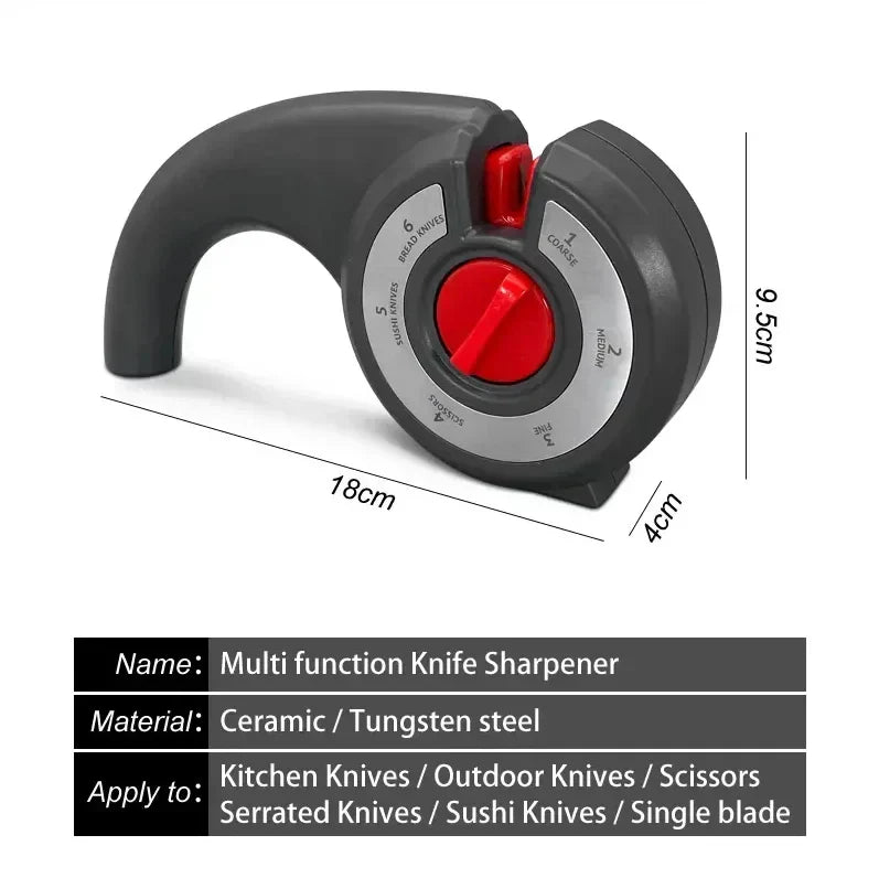 Skanto | 6-i-1 Multiverktøy Anti-Slip Knivsliper