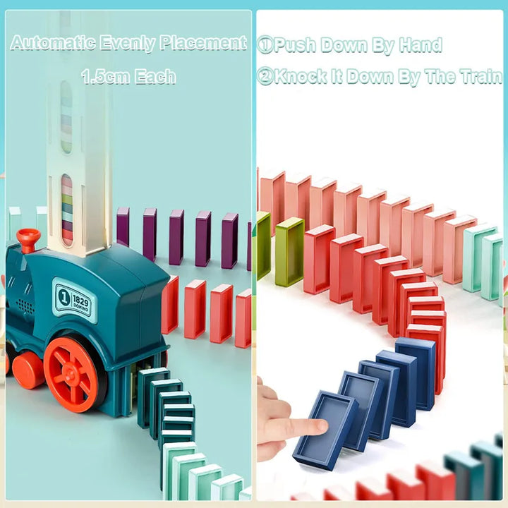 Skanto | Barn Automatisk Legging Domino Tog