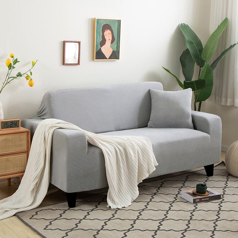 Skanto | FlexiCover Elastisk Sofatrekk – Beskyttelsestrekk for Hjørnesofaer og Standard Sofaer