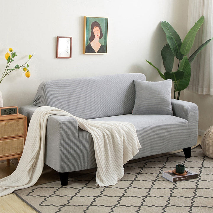 Skanto | FlexiCover Elastisk Sofatrekk – Beskyttelsestrekk for Hjørnesofaer og Standard Sofaer