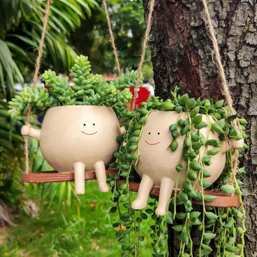 Swing Smiling Face Blomsterpotte | Skanto