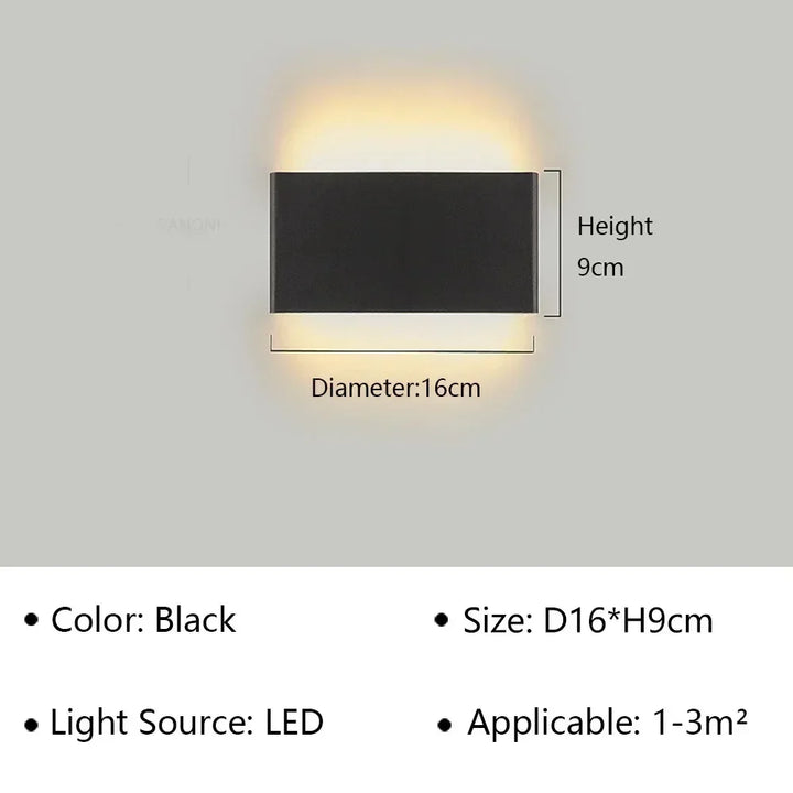 Skanto | LumiEra Moderne LED Vegglampe | Stilrent Design | Varme Hvite Lys for Soverom, Gang & Bad