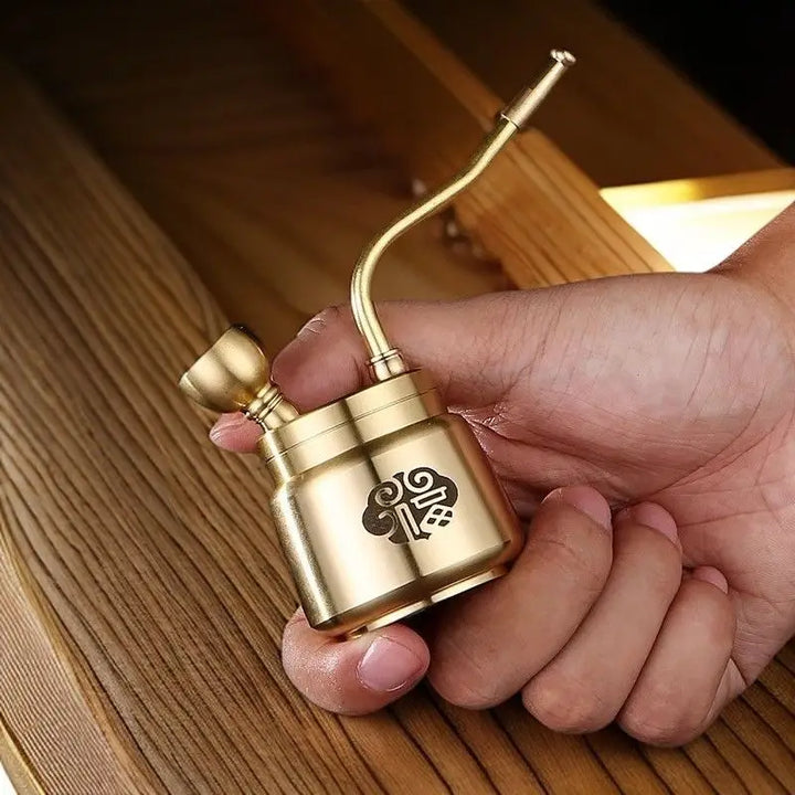 Artisan Brass Pipe Aromaterapi Røkelsebrenner | Skanto