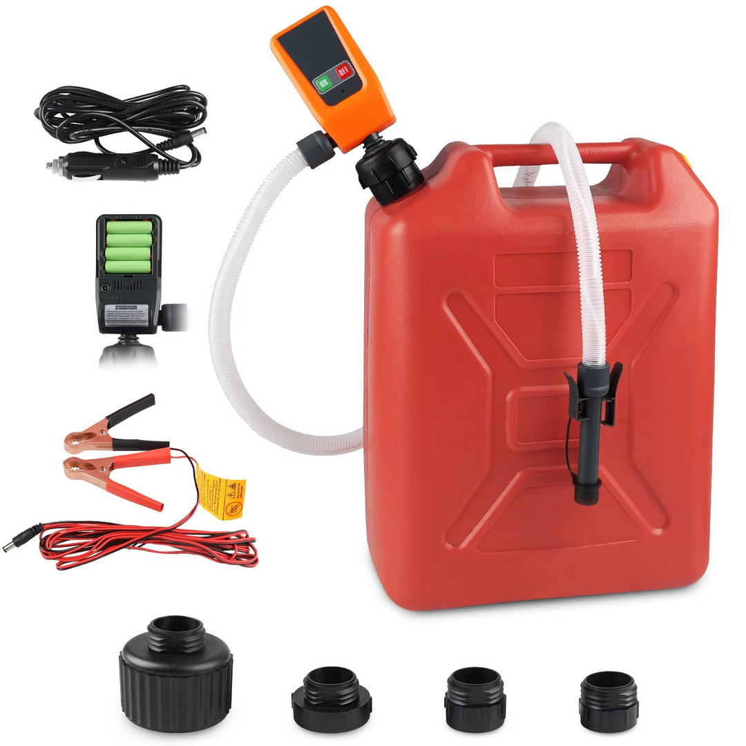 Skanto | Advanced 3.2GPM Auto-stop DC 12V fuel transfer pump with leak protection & 4-tank adapter