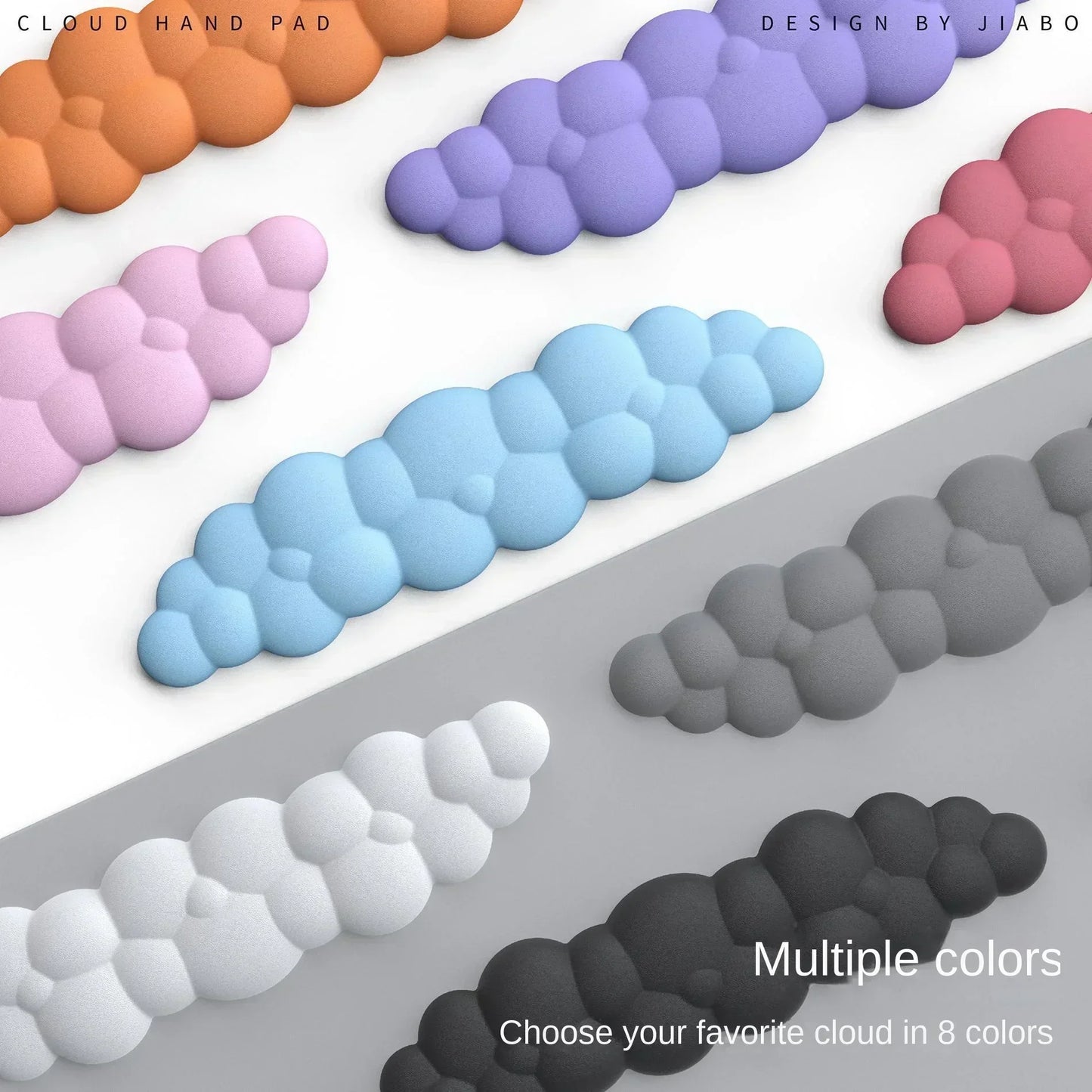 Norvo | Cloud Memory Foam Musmatte med Håndleddstøtte - Anti-Sklisikker Kontor- og Gaming Tastaturstøtte