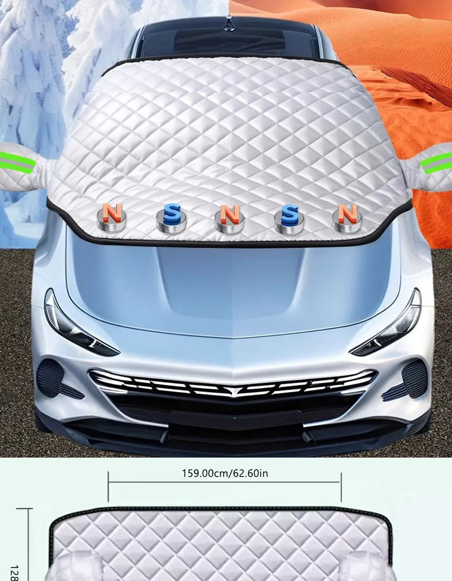 Skanto | FrostGuard Pro 5-lags vindbeskyttende magnetisk isbeskyttelse for frontruten