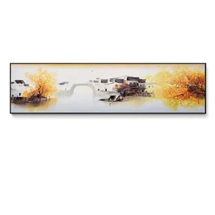 Modern Abstract Wide Format Wall Art Fine Art Canvas Print Pictures for Living Room Over Sofa Art for Bedroom Over Bed | Skanto