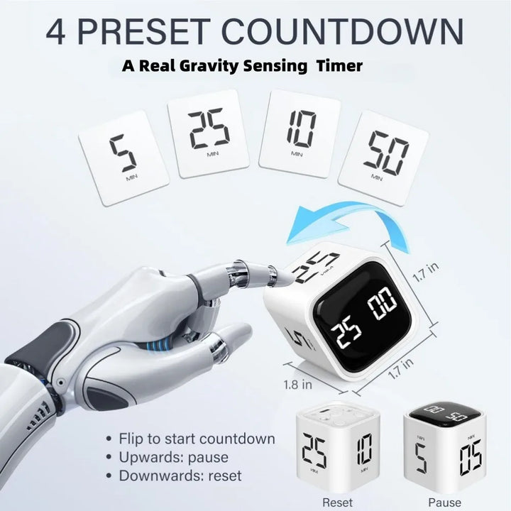 Skanto | Mini Cube Flip Digital Timer