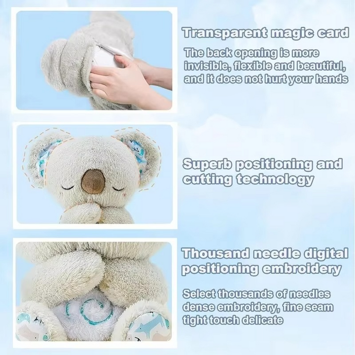 Skanto | Koseklump Koala Plush Søvnkamerat med Mild Glød og Beroligende Lyder