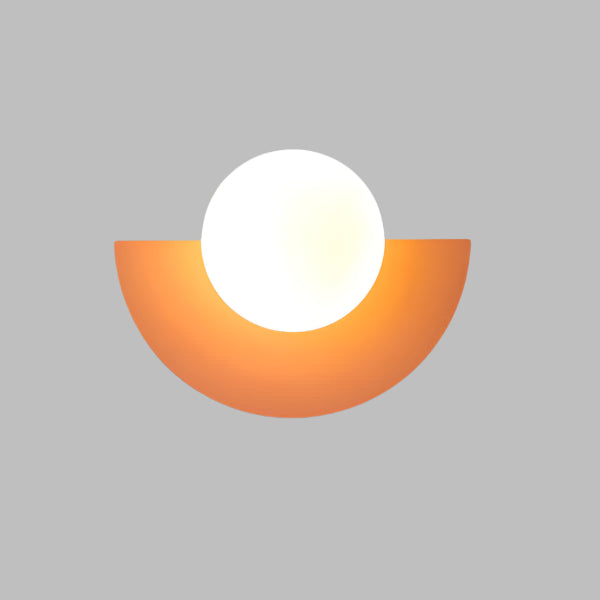 Skanto | Semi-sirkulær Vegglampe i Skandinavisk Stil Minimalisme og Varm Lys