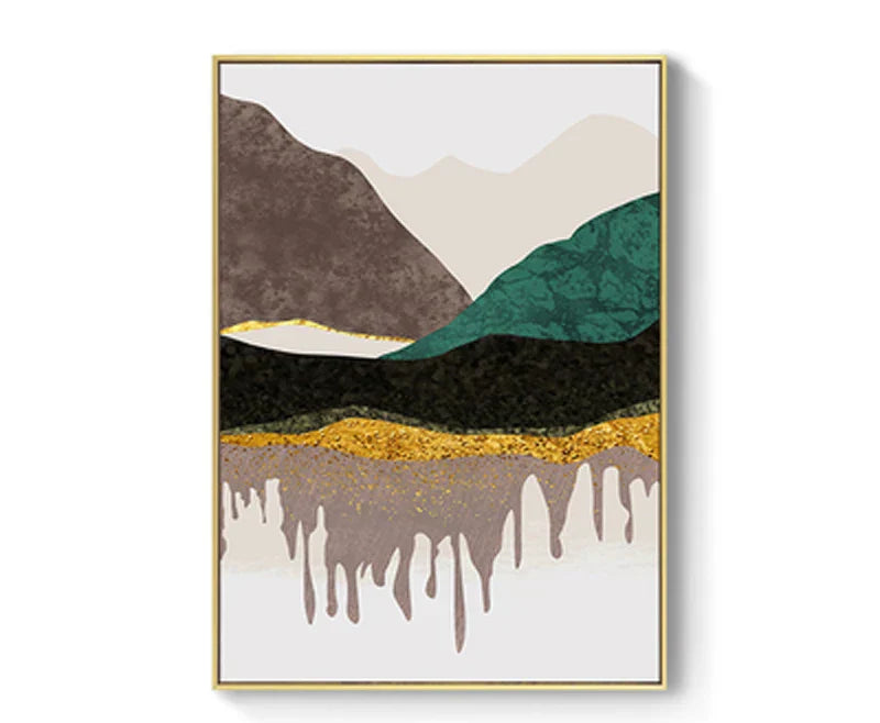Abstract Mountain Landscape Wall Art Fine Art Canvas Prints Pictures For Modern Apartment Living Room Bedroom Hotel Room Art Decor | Skanto