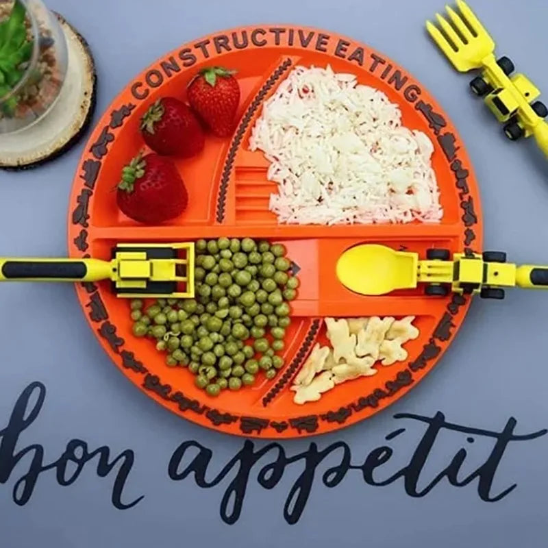 Skanto | Bulldozer Barn Bestikk Sett - ConstructoFork