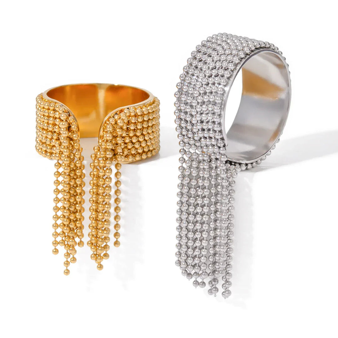 Skanto | 18K Gull Tussel Statement Justerbar Ring