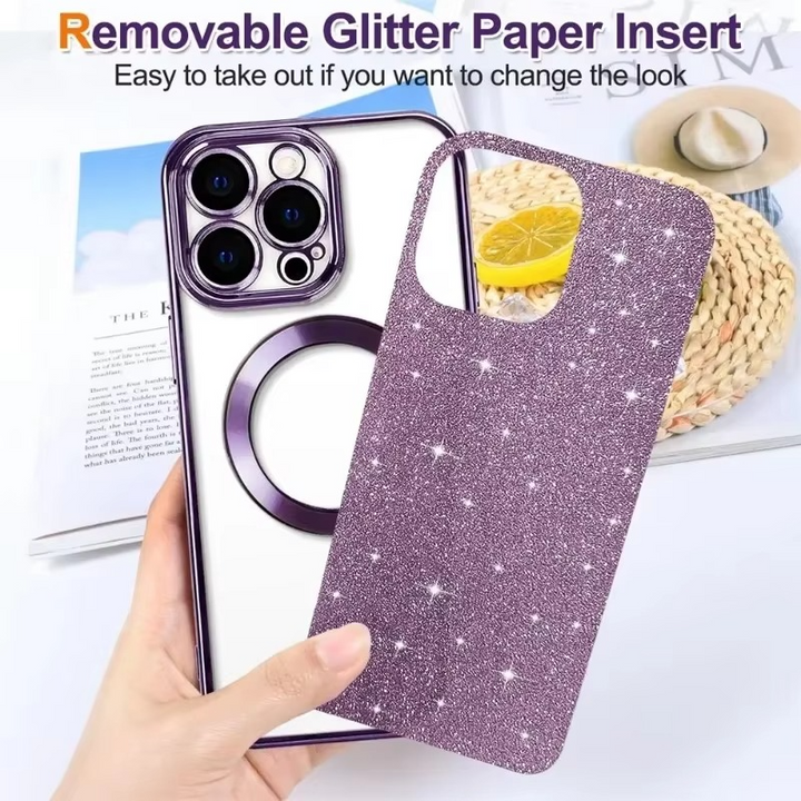 Skanto | Glitrende elektroplate etui med MagSafe for iPhone