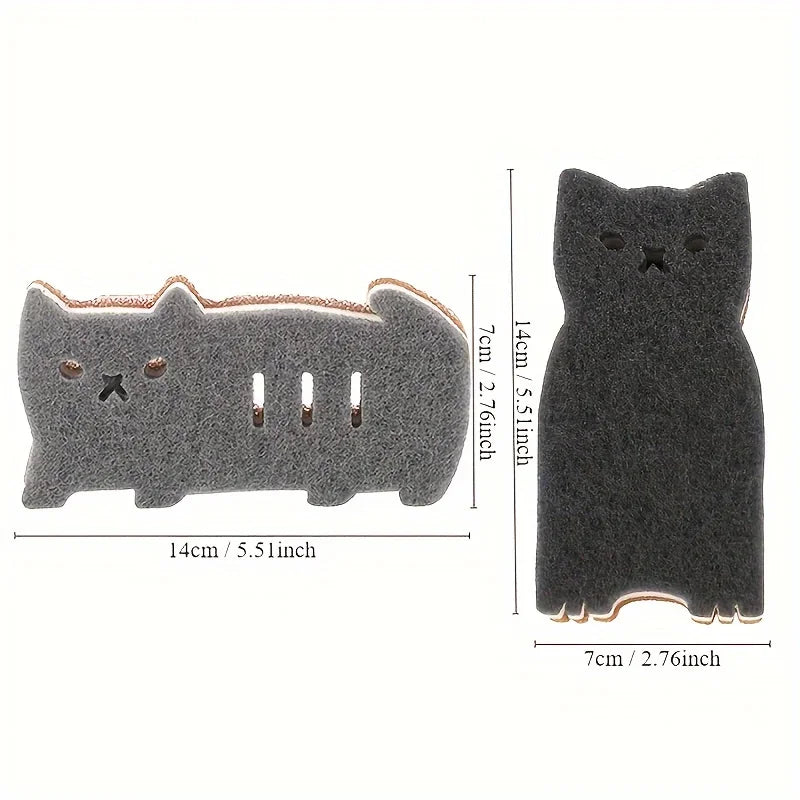 Skanto | Mini Katt Multi-formål Rengjøringssvamp