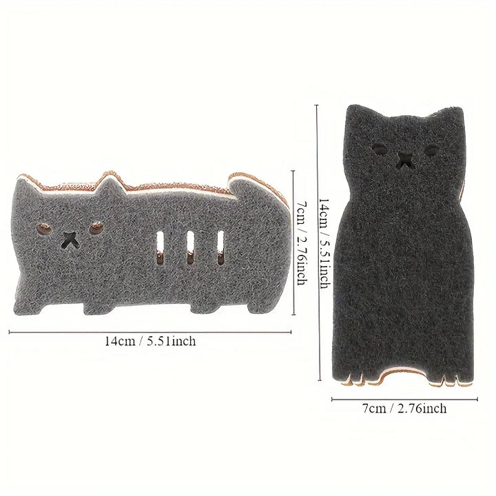Skanto | Mini Katt Multi-formål Rengjøringssvamp