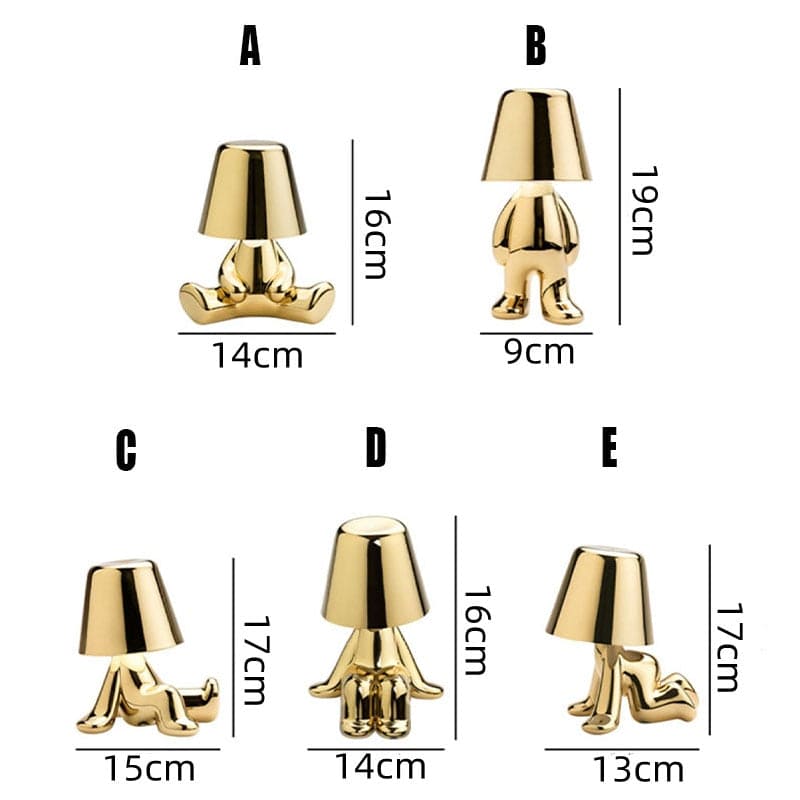 Moderne Bordlampe GloedHeld – Varm LED Lys for Stue & Soverom | Stilig & Funksjonell | Skanto
