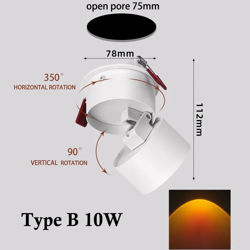 Skanto | LED Solnedgang Atmosfære Vegg Spotlight