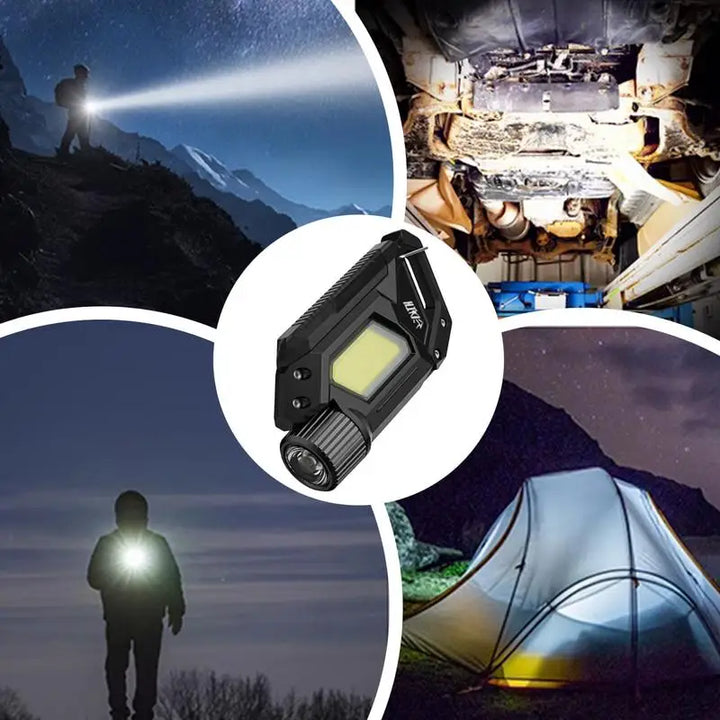 Skanto | Oppladbar Lettvekt LED EDC Camping Nøkkelring Lys