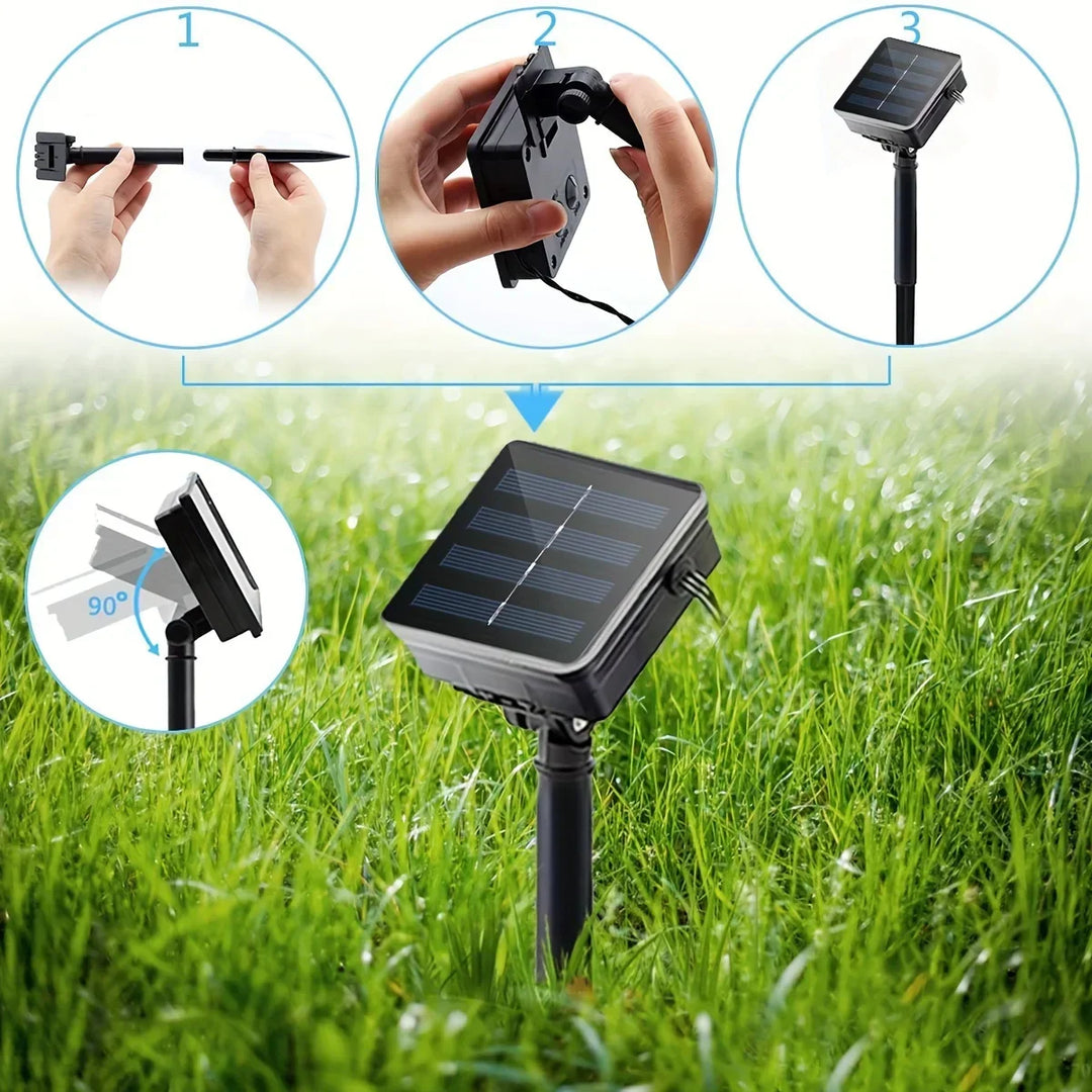 Skanto | SolarRope | Solenergidrevet hampereplampe | Bærekraftig dekorbelysning for hage og terrasse