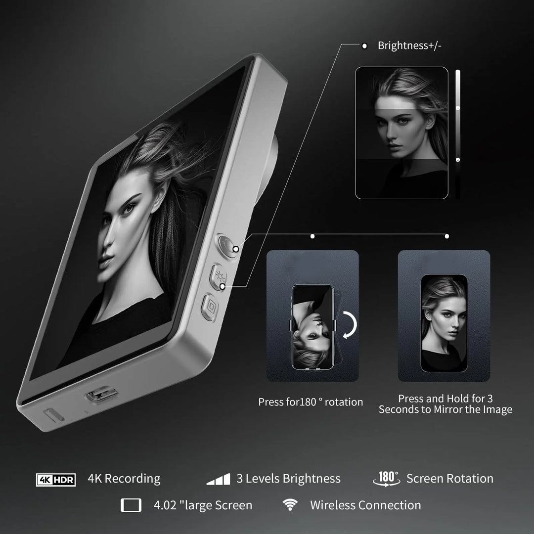 Skanto | Magnetisk Selfie Speil For Bakre Telefonkamera