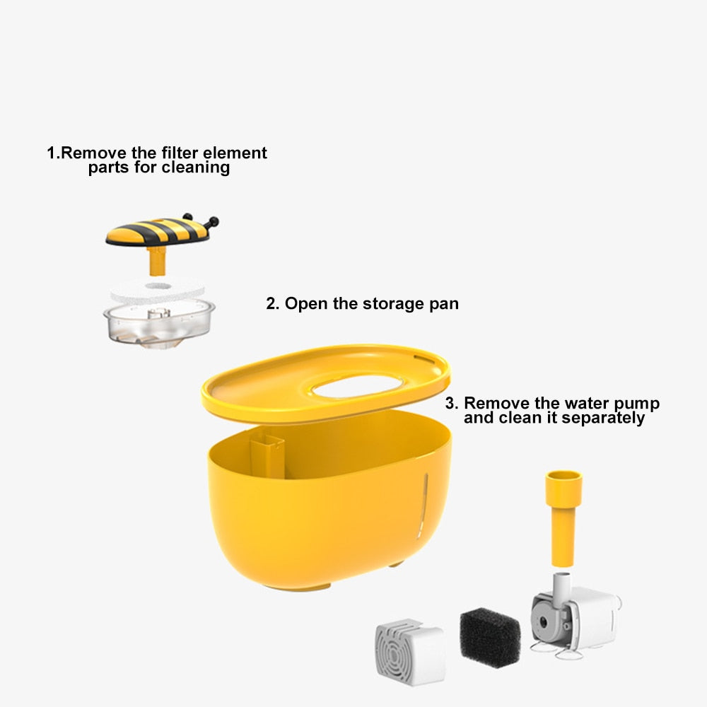 Skanto | Honey Flow Pet Automatisk Vannfontene