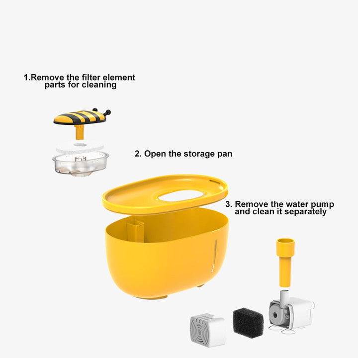 Skanto | Honey Flow Pet Automatisk Vannfontene