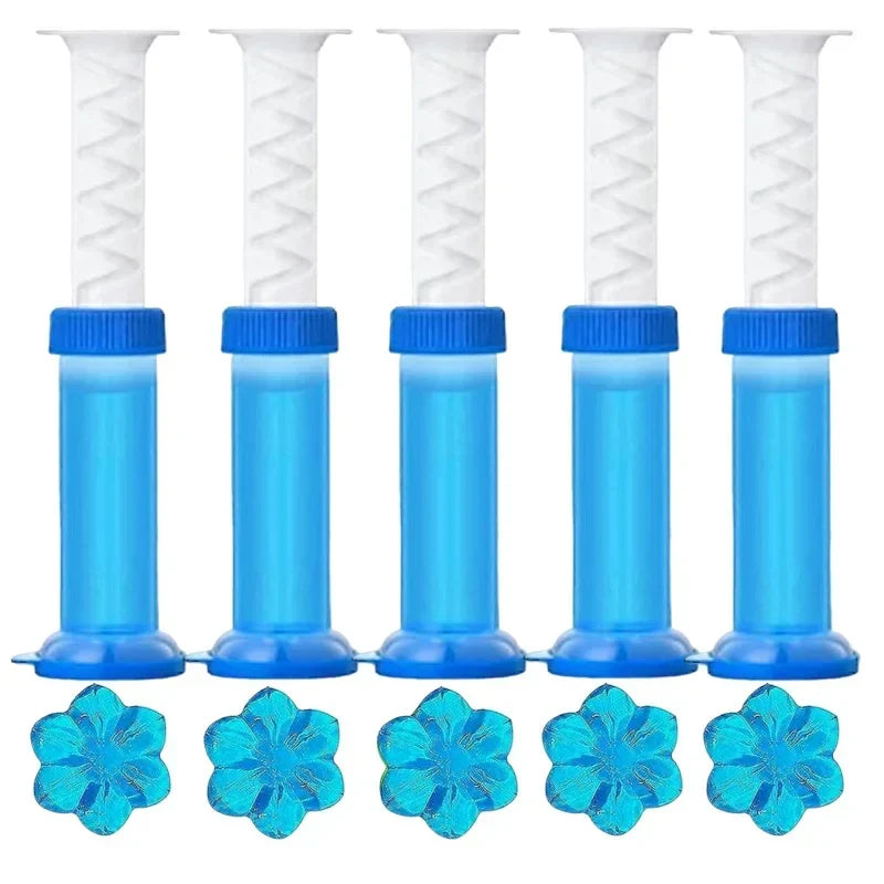 Norvo | BloomFresh WC-Gel Flowers | Duftgel for Toalett & Urinal | Rensende, Antibakteriell & Dekorativ | 12 Blomster per Stift