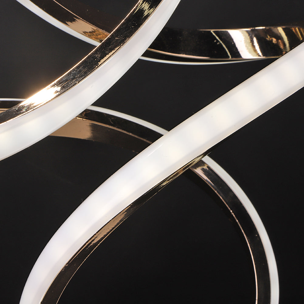 Skanto | SpiralGlow – Elegant LED Bordlampe med Koselig Varmt Lys