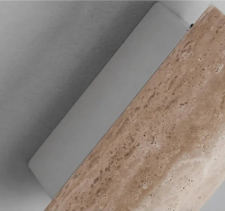 Skanto | Moderne Naturlig LED Vegglampe laget av Travertin