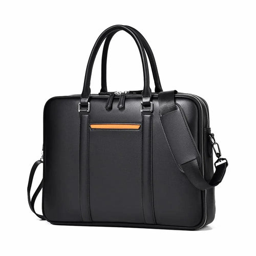 Skanto | Manhattan Læder Forretnings Laptop Dokumentmappe Crossbody Håndtaske