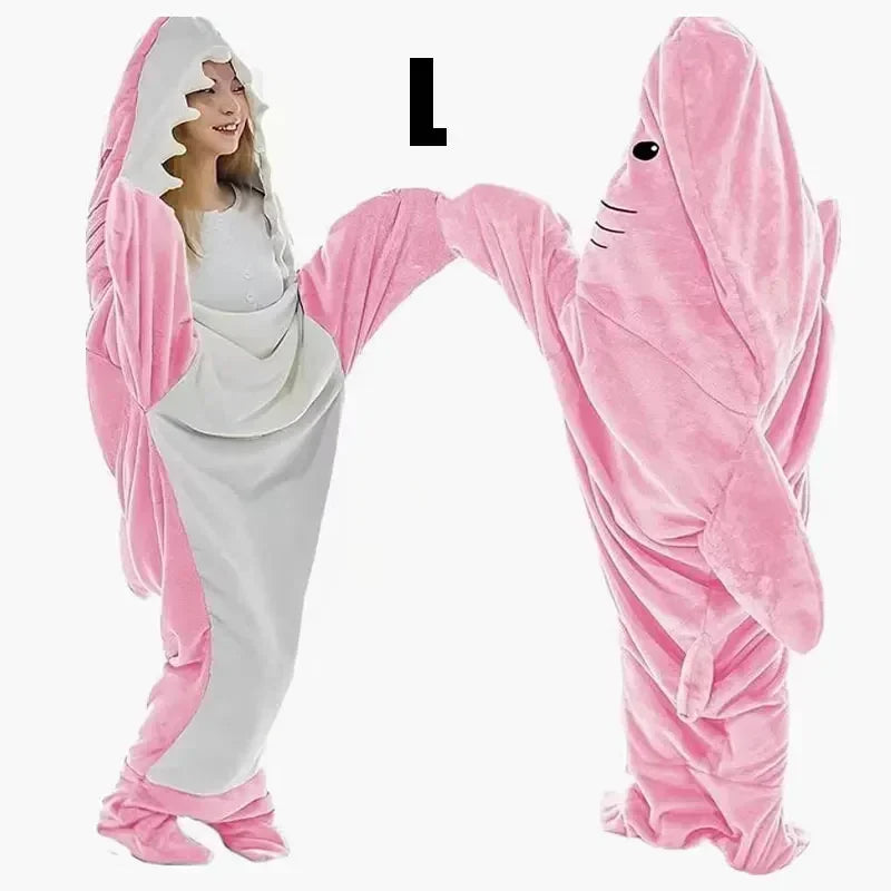 Snuggly Shark Koselig Hettegenser Epleteppe | Skanto