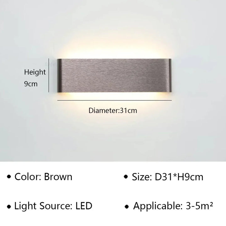 Skanto | LumiEra Moderne LED Vegglampe | Stilrent Design | Varme hvite lys for soverom, korridor & bad