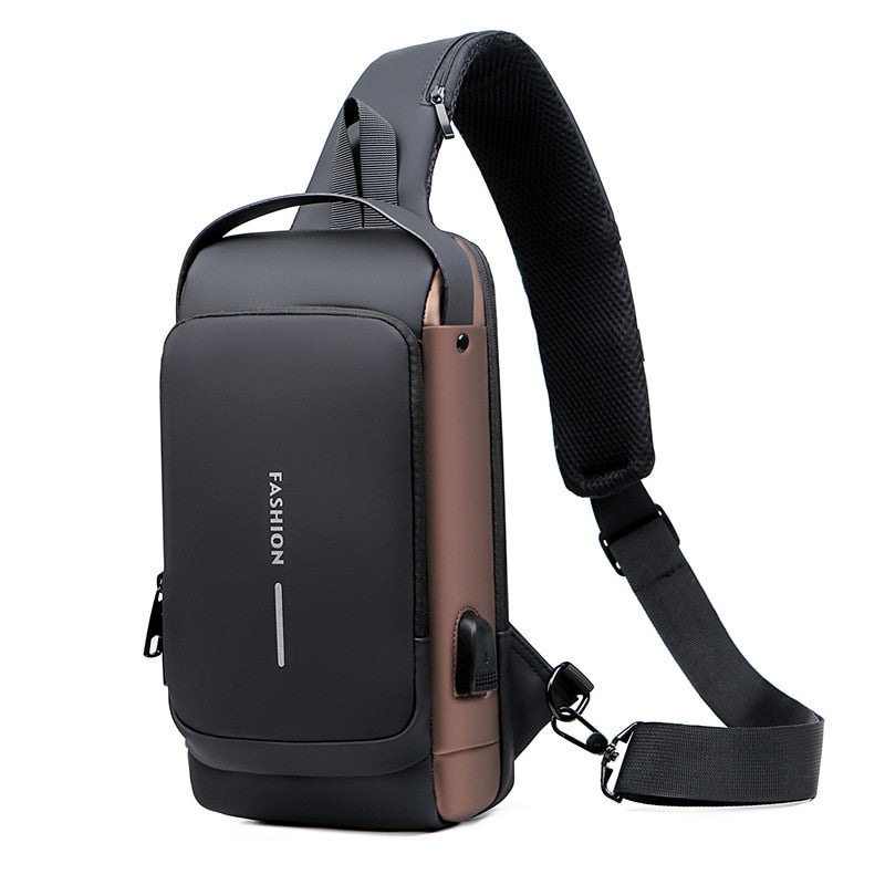 Skanto | Crossbody Lærred Anti-tyveri Vanntett Bag