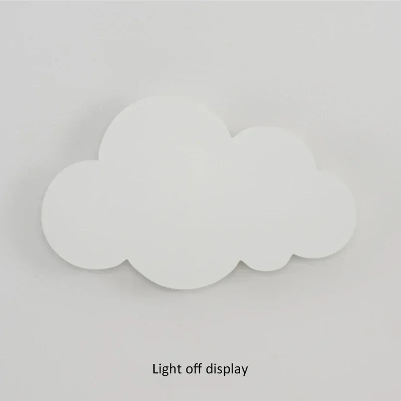 Norvo | LED Cloud Vegglampe – 3-Farget Demping Moderne Veggbelysning for Soverom, Stue og Barnerom Innredning