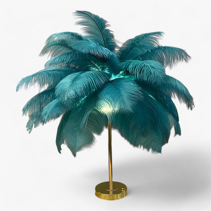 Skanto | FeatherGlow | Bordlampe med berøringskontroll - LED med fjær til bryllup og romdekorasjon