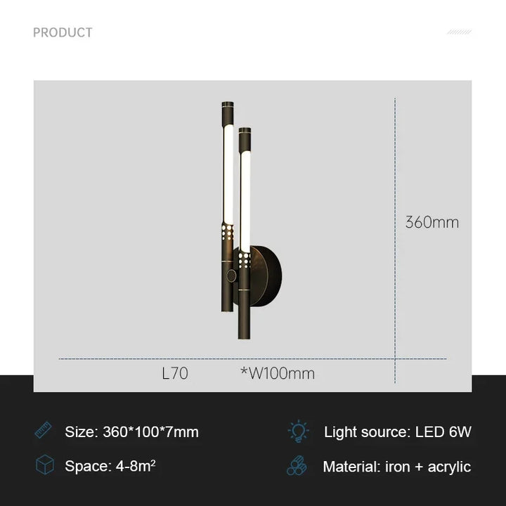 ModernLux Vegglampe – Luksuriøs LED Vegglampe for Hjemmet Skanto