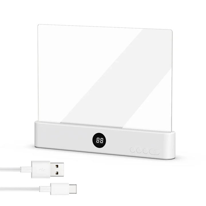 Skanto | Lexora Boklys LED Lese lampe Bokmerke | Portabel & Ultra-tynn | Natt & Reise lys | USB 5V | ABS