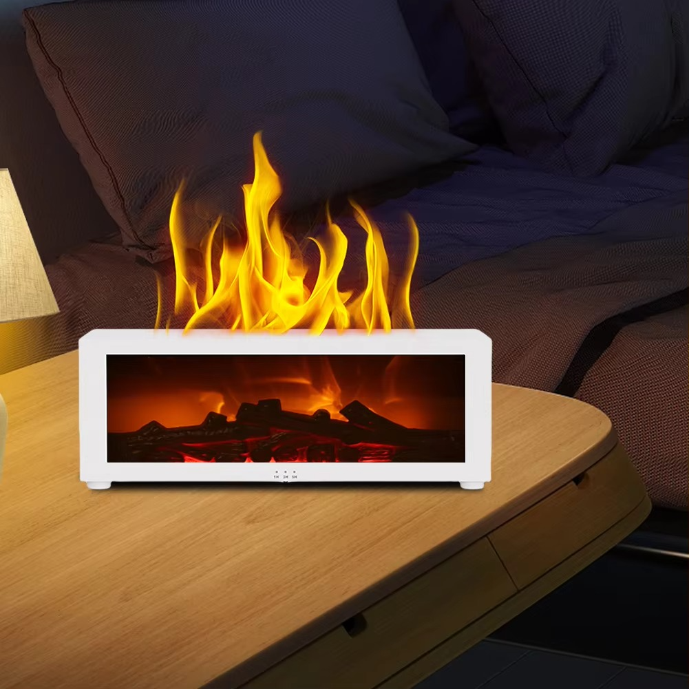 Skanto | Simulert Flamme Aromaterapi Diffuser og Luftfukter med Timer
