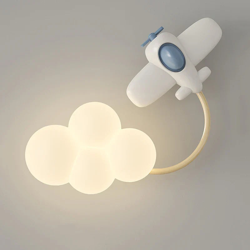 CartoonAirplane Lys – Lekfull Vegglampe for Barnerommet Skanto