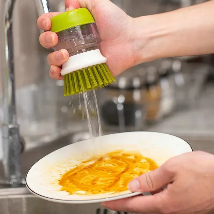 Oppvaskbørste med såpedispenser og holder | Økologisk plast | Skanto