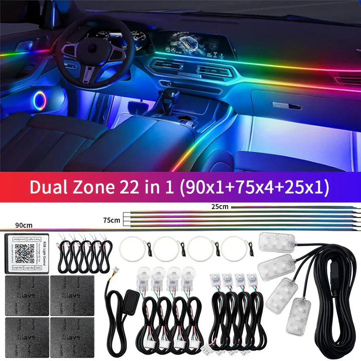 Skanto | Bluetooth RGB Symphony Bil Ambient Light Kit