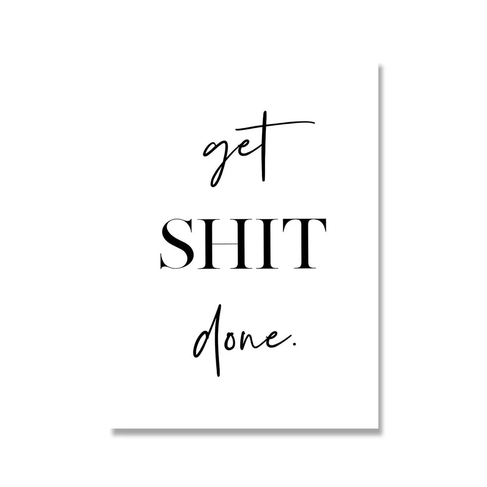 Do Great Things Motivational Quote Daily Mantra Poster Wall Art Fine Art Canvas Prints Black White Pictures For Living Room Home Office Decor | Skanto