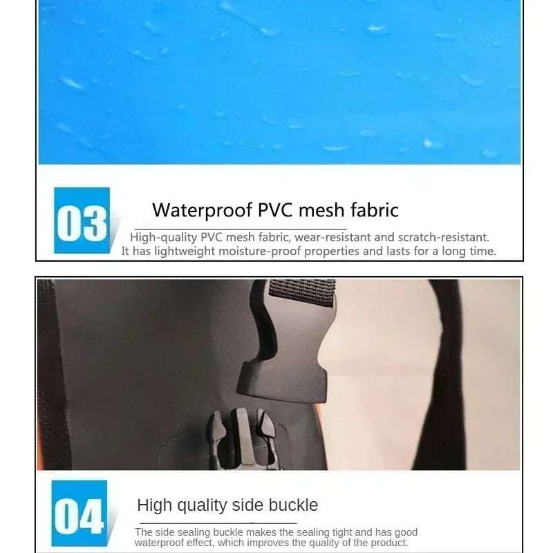 Norvo | Vanntett Ryggsekk AquaDryX 25L | Flytende Tørrsekk | Rulltop & Pustende | Ideell for Kajakkpadling, Fotturer & Utendørs