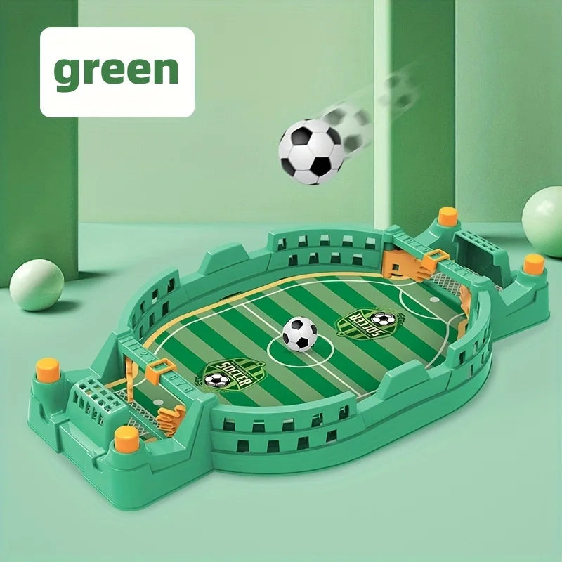 Interaktivt fotballspill for barn - 2-spiller bordspill, forelder-barn aktivitet, bærbart puslespill i blå/grønn