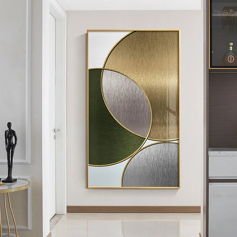 Modern Abstract Geometric Circles Wall Art Fine Art Canvas Prints Pictures for Luxury Living Room Dining Room Hotel Bedroom Home Office Art Decor | Skanto