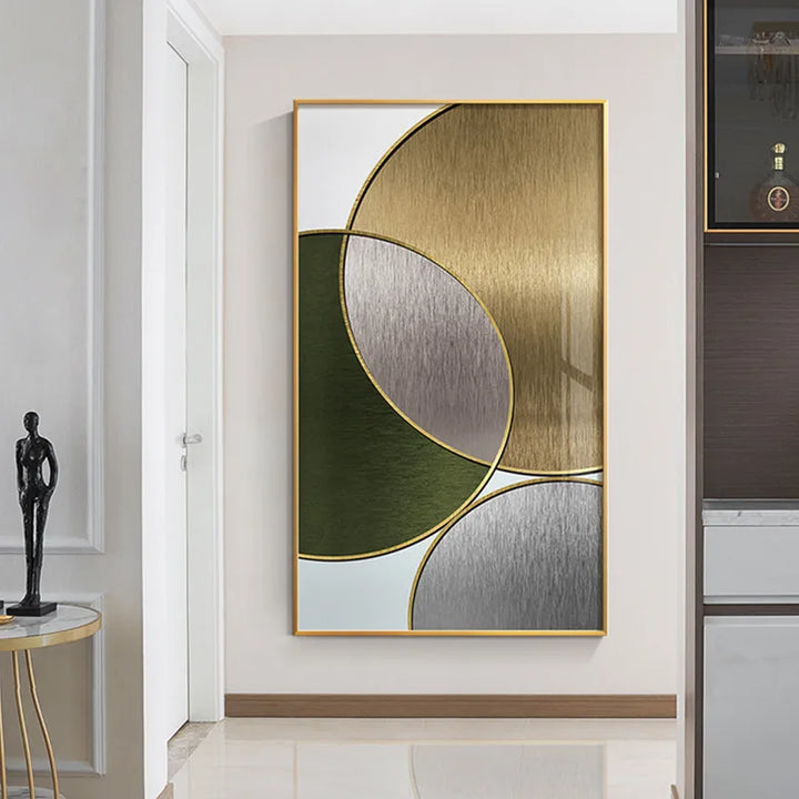Modern Abstract Geometric Circles Wall Art Fine Art Canvas Prints Pictures for Luxury Living Room Dining Room Hotel Bedroom Home Office Art Decor | Skanto