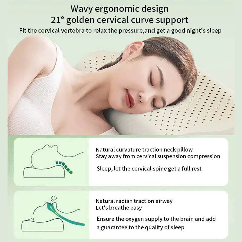 Skanto | Hypoallergenisk naturlatex pustende ergonomisk pute