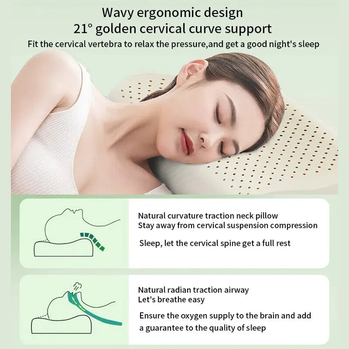 Skanto | Hypoallergenisk naturlatex pustende ergonomisk pute