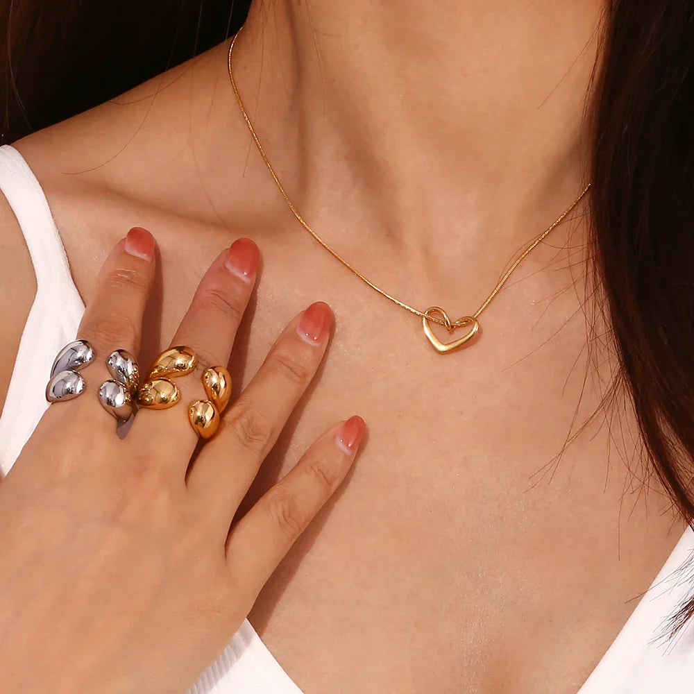 Skanto | 18k Fire Dråpe Bold Ring